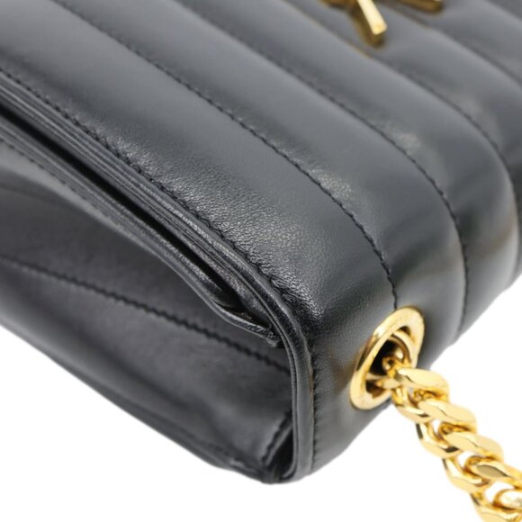 Yves Saint Laurent  Vicky Medium Vertical Quilted Leather Chain Crossbody Bag - Picture 8 of 14
